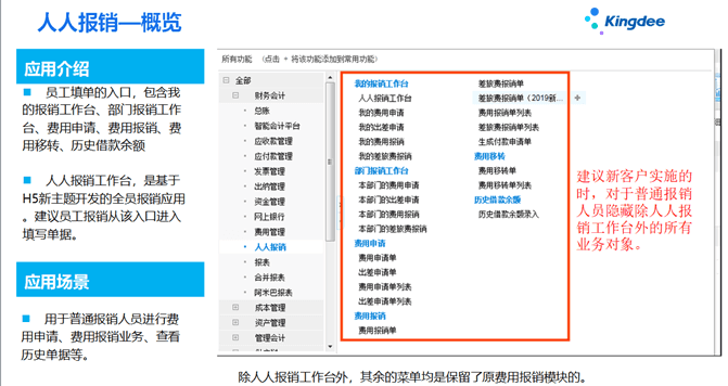 金蝶云星空人人报销整体介绍