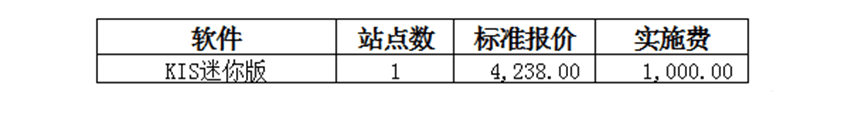 金蝶kis迷你版价格