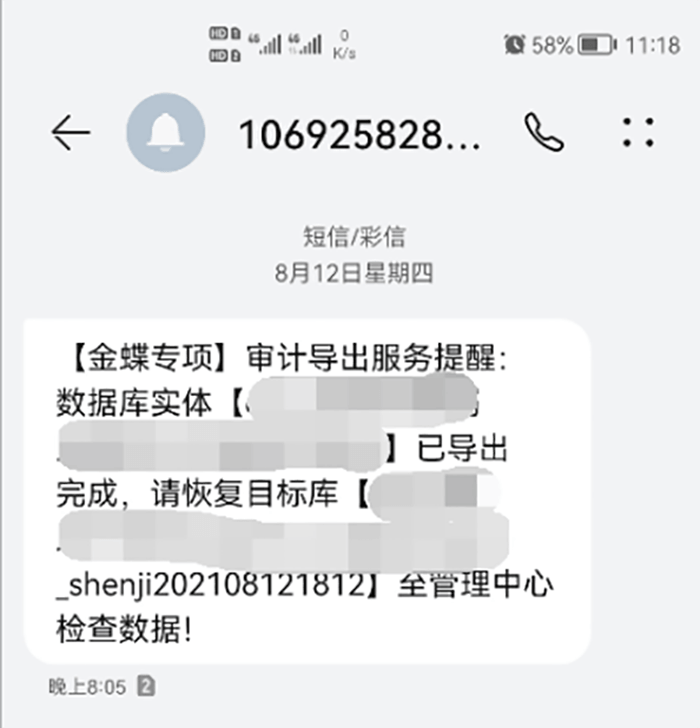 审计导出服务提示页面